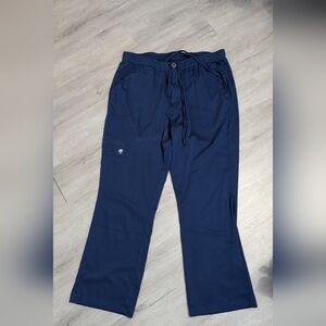 Men's Navy Royal Blue Scrub Pants Large-Short